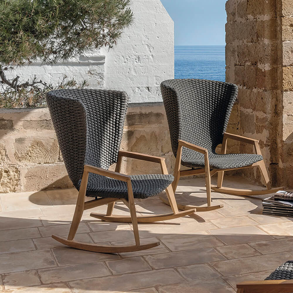 Knit Rocking Lounge Chair Lounge Chairs Ethimo
