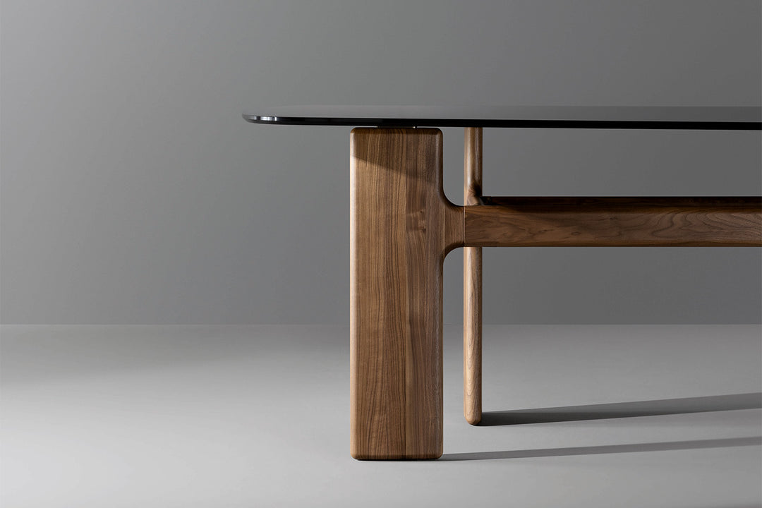 Hippos Wood Base Dining Table Bonaldo