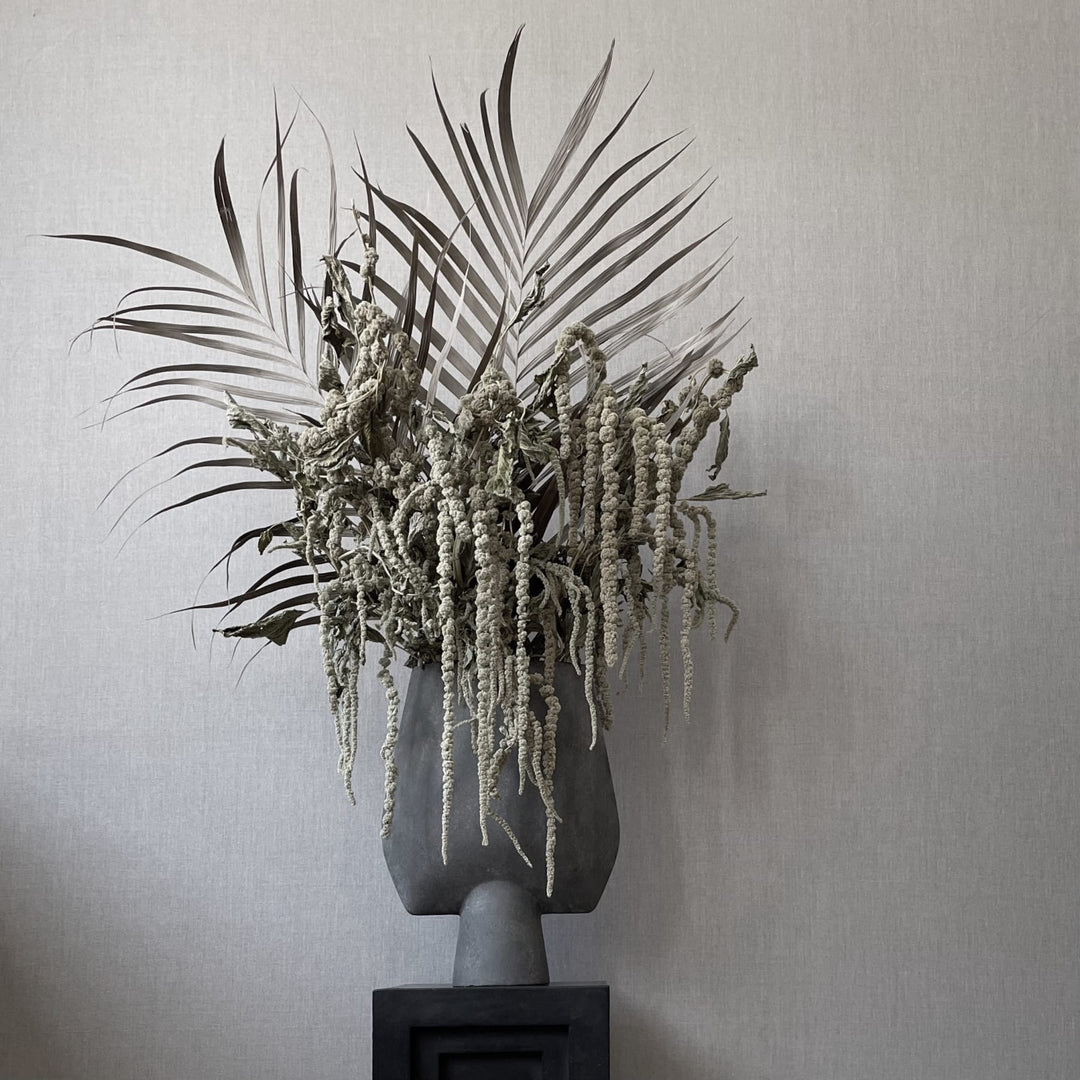 Sphere Vase Square, Big - Dark Grey Vases 101 Copenhagen   