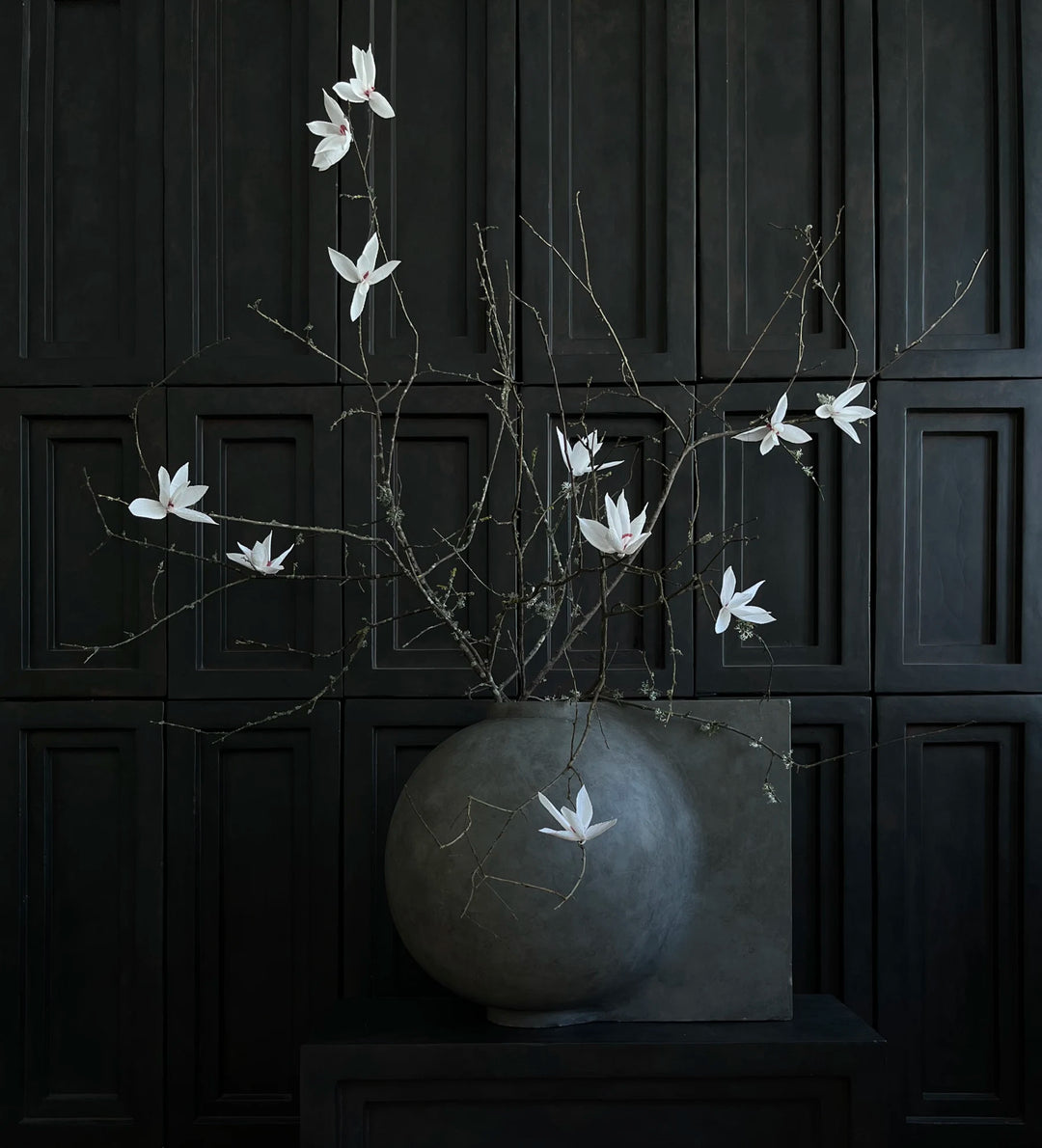 Offset Vase, Big - Dark Grey Vases 101 Copenhagen   