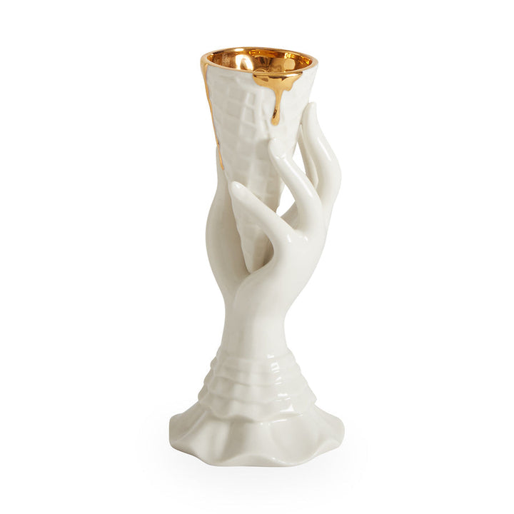 Gilded I-Scream Vase Jonathan Adler