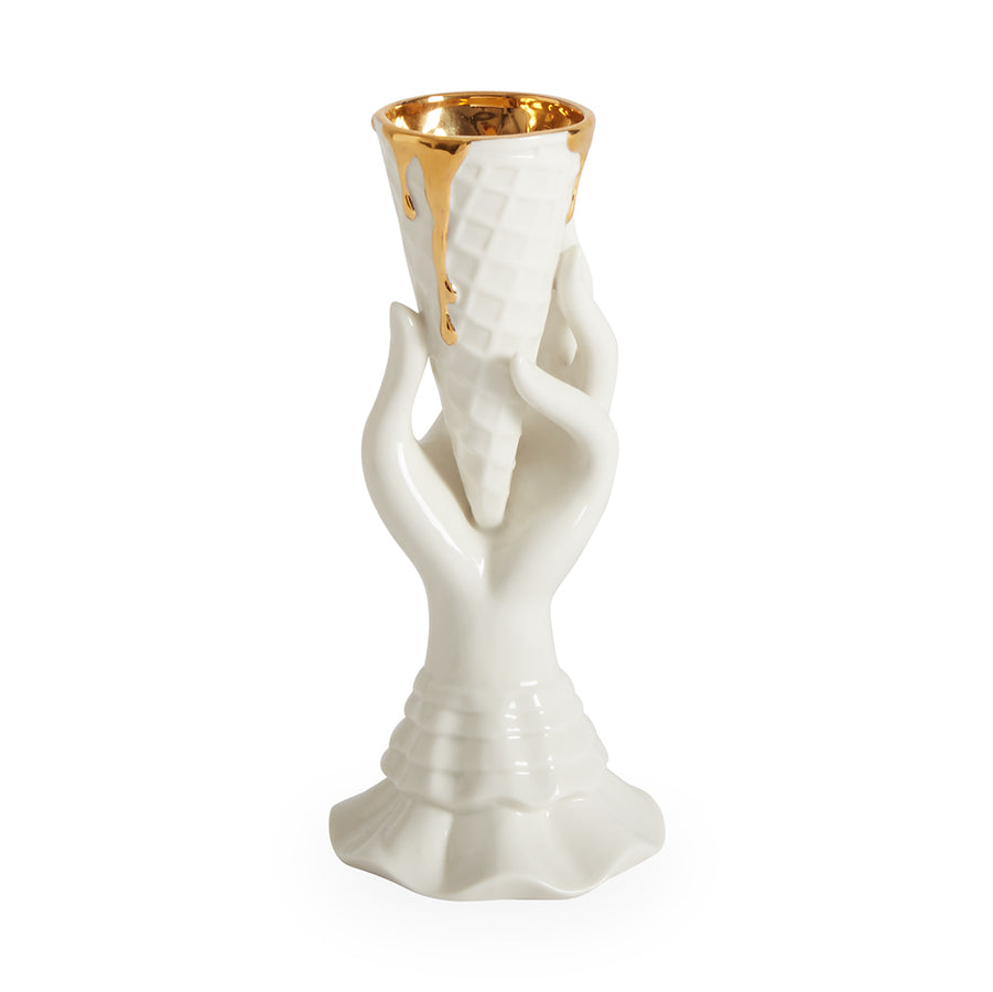 Gilded I-Scream Vase Jonathan Adler Default Title