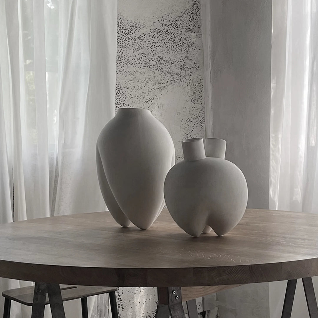 Sumo Vase, Slim - Bone White Vases 101 Copenhagen   