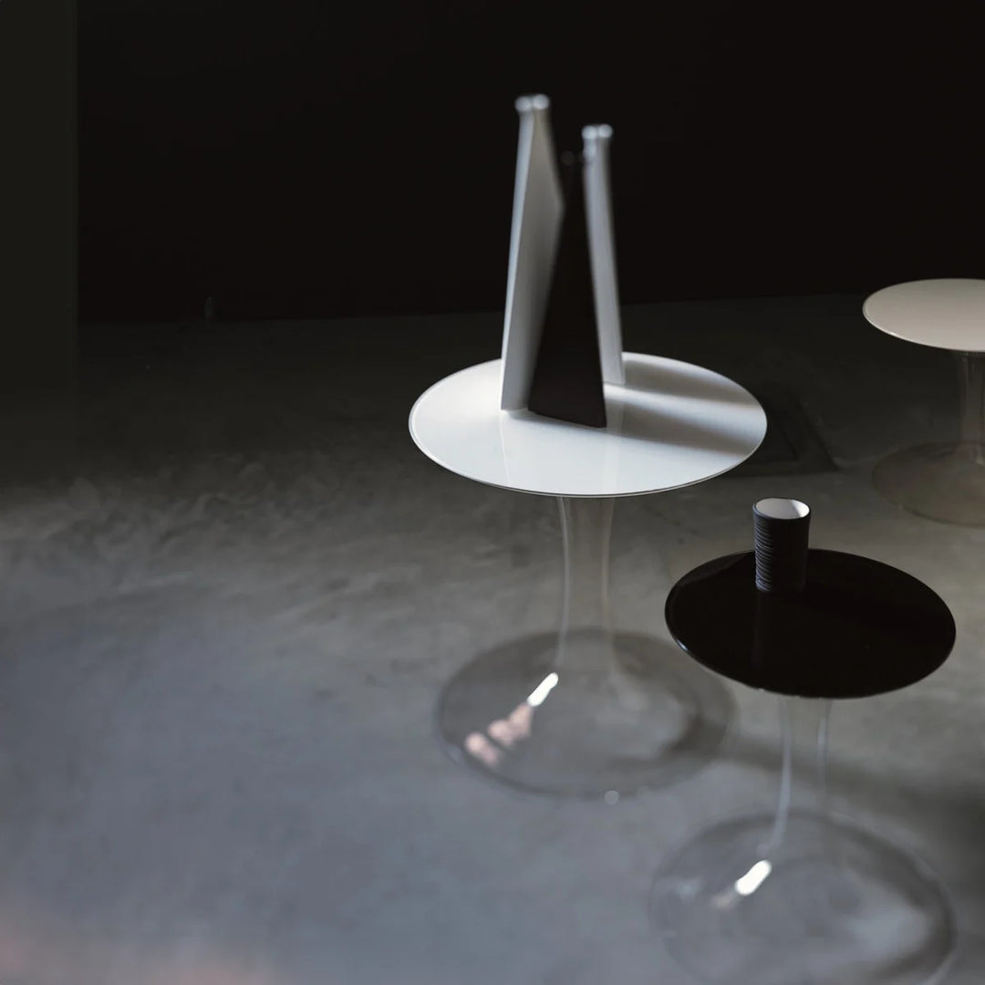 Funghetti Tavoli Bassi Low Glass End Table End Table Glas Italia   