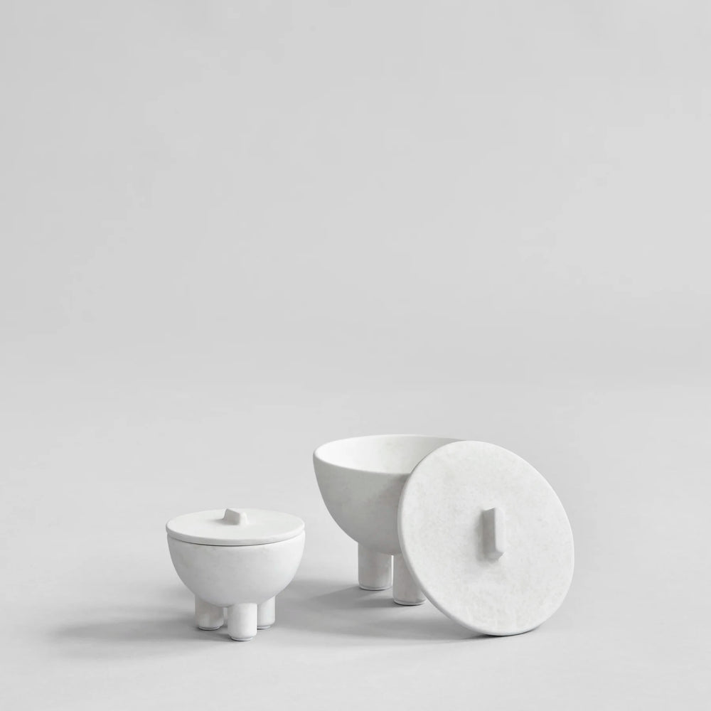 Duck Jar, Mini - Bone White Decorative Jar 101 Copenhagen   