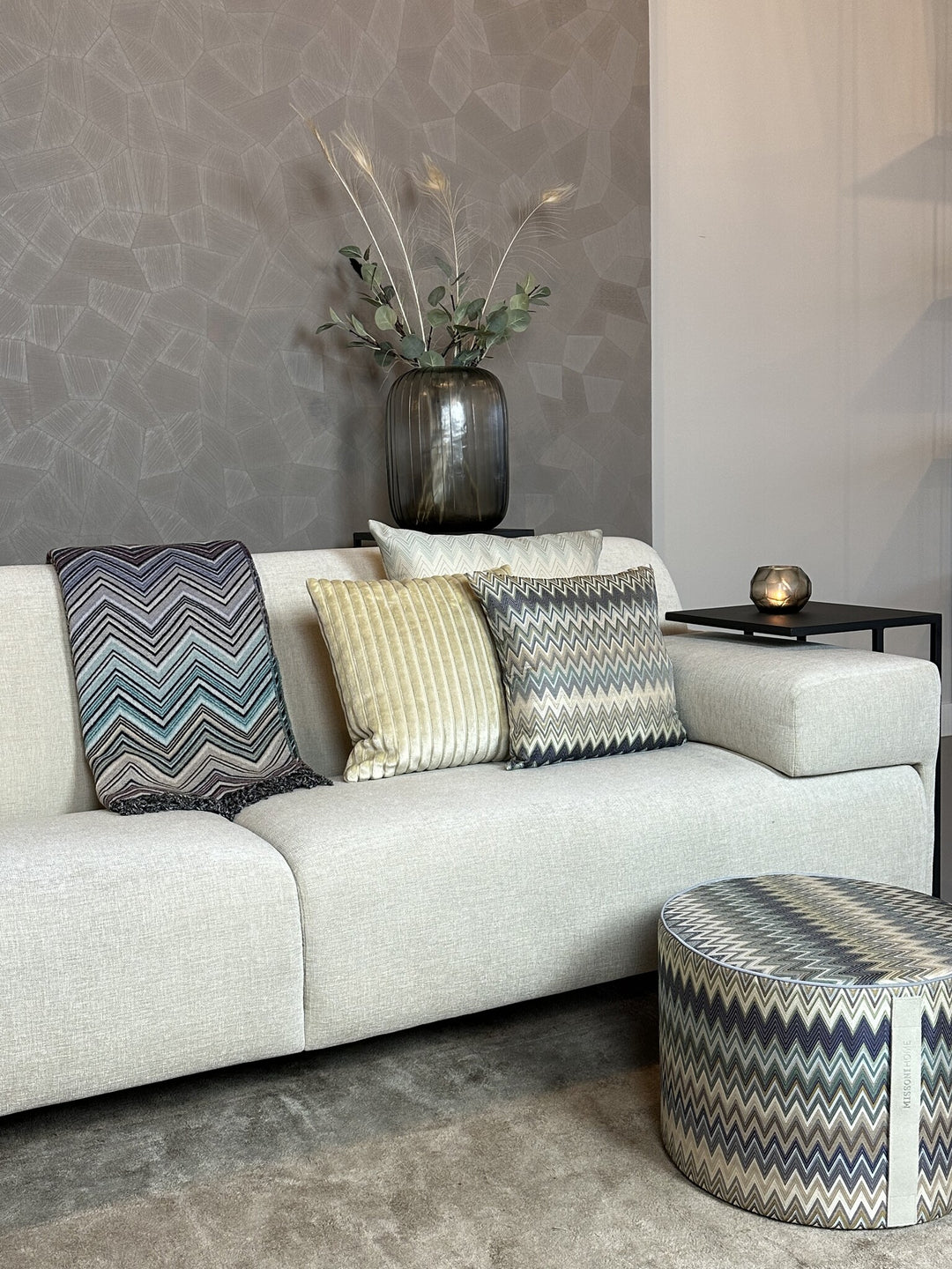 MASULEH CYLINDER Pouf Missoni Home   