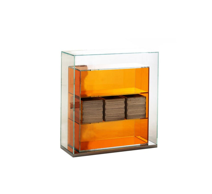 Boxinbox Low Glass Table Tables Glas Italia BIB01 - 33.5x14.4x35.4in | 85x36.5x90cm (WxDxH) Boxinbox - Transparent Colored Glass