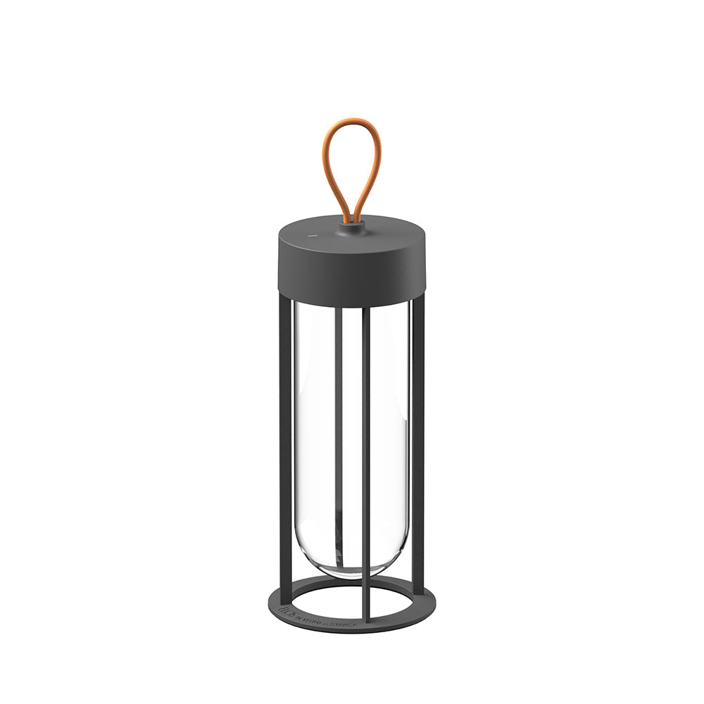 In Vitro Unplugged Portable Lamp Table Lamps FLOS Anthracite 2700K - Warm White