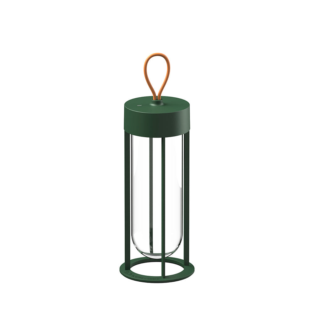 In Vitro Unplugged Portable Lamp Table Lamps FLOS Forest Green 2700K - Warm White