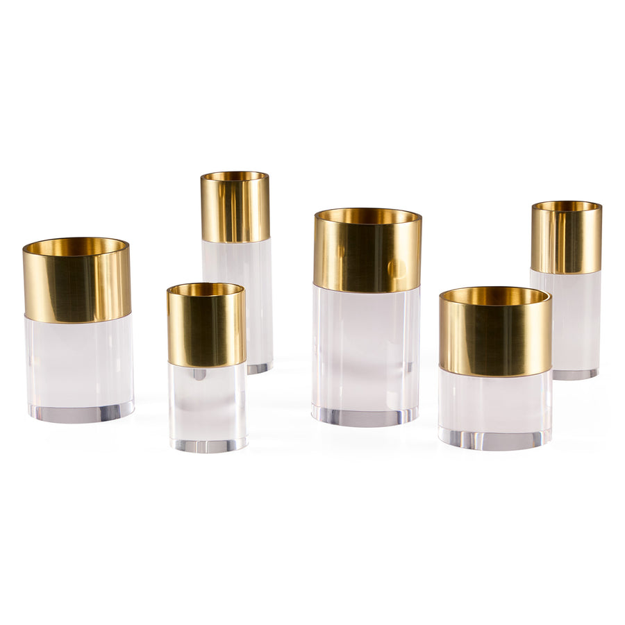 Jacques Candle Holder Set Jonathan Adler Clear