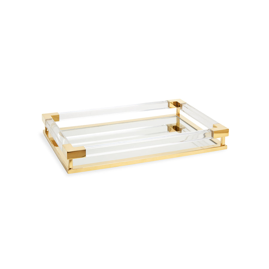 Jacques Small Tray Jonathan Adler Brass
