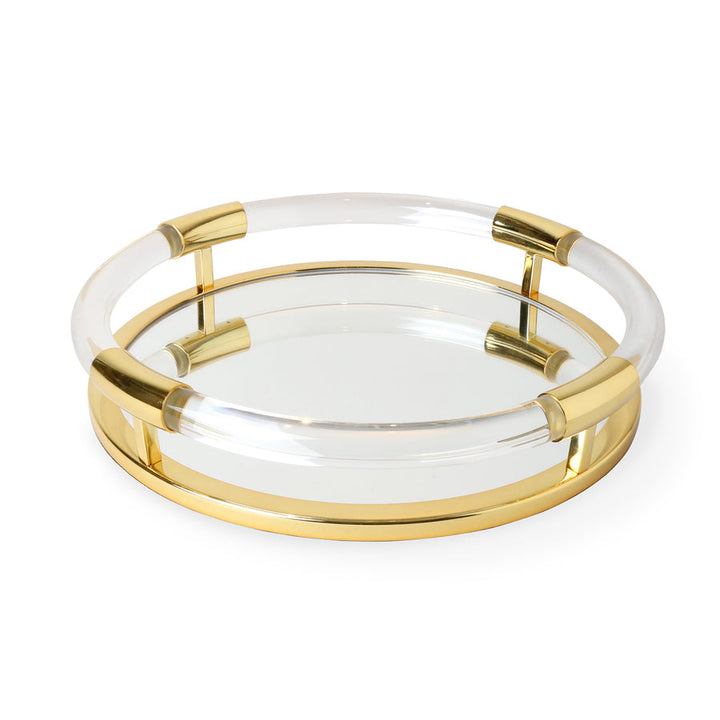 Jacques Round Tray Jonathan Adler Brass