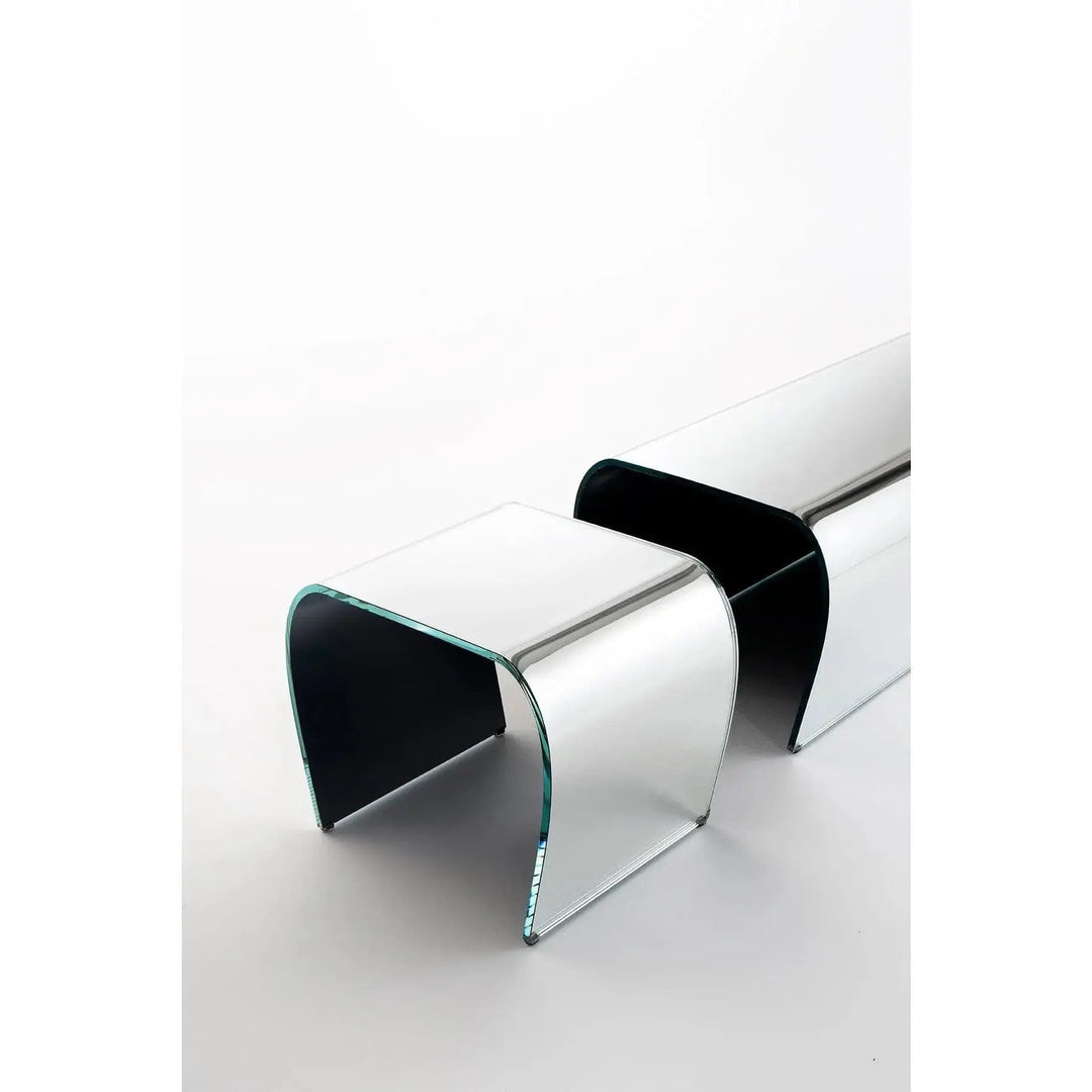 Bent Glass Bench and Stool Benches Glas Italia