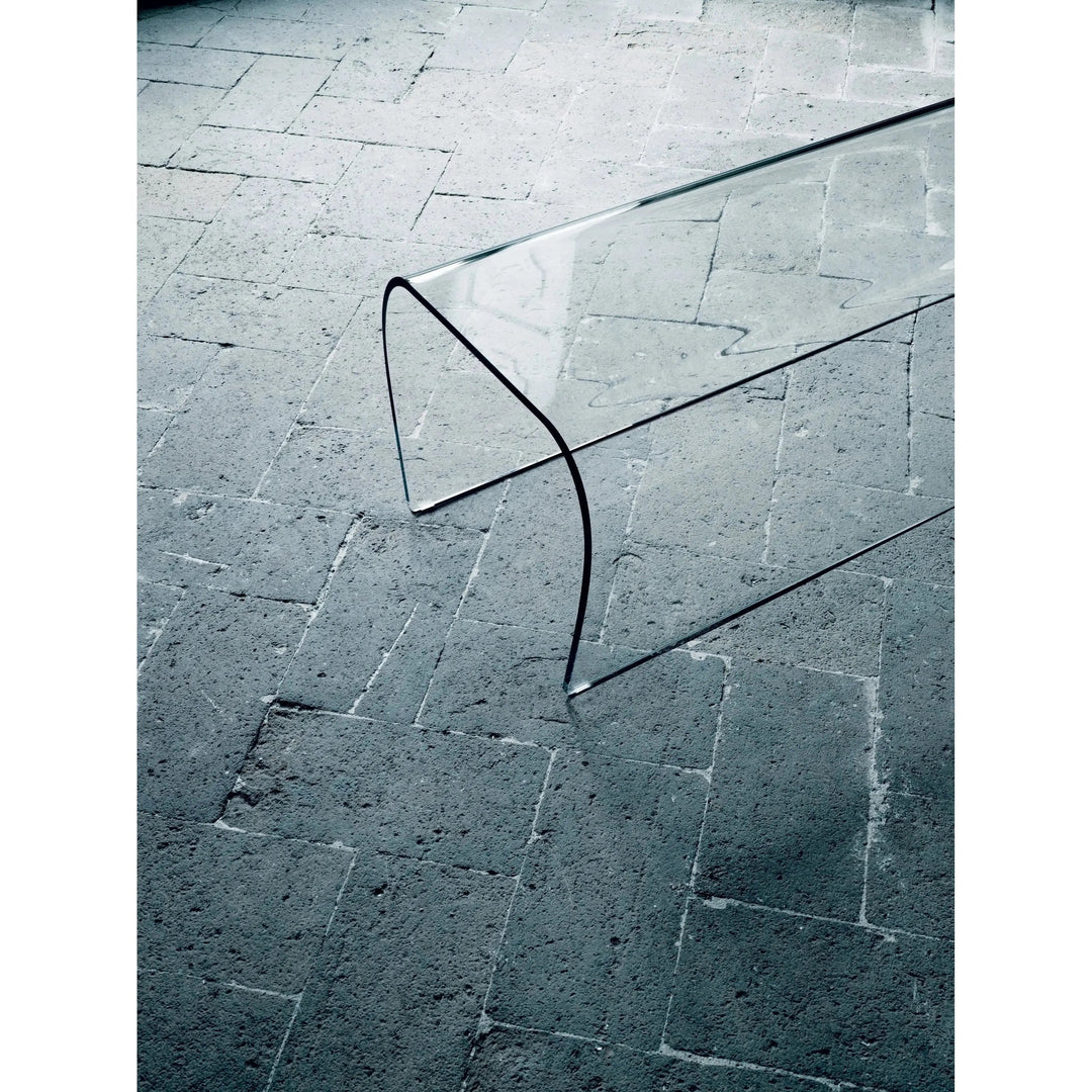 Bent Glass Bench and Stool Benches Glas Italia