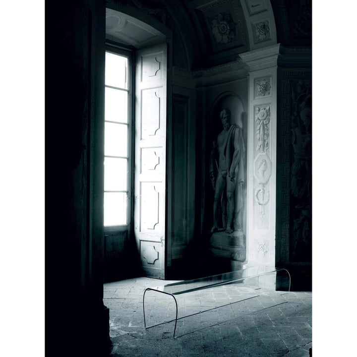 Bent Glass Bench and Stool Benches Glas Italia