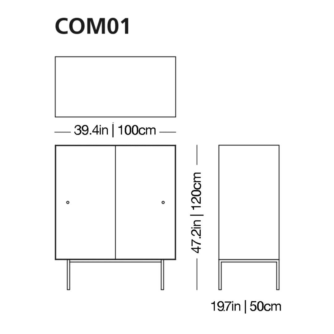 Commodore Glass Storage Unit Cabinets & Storage Glas Italia