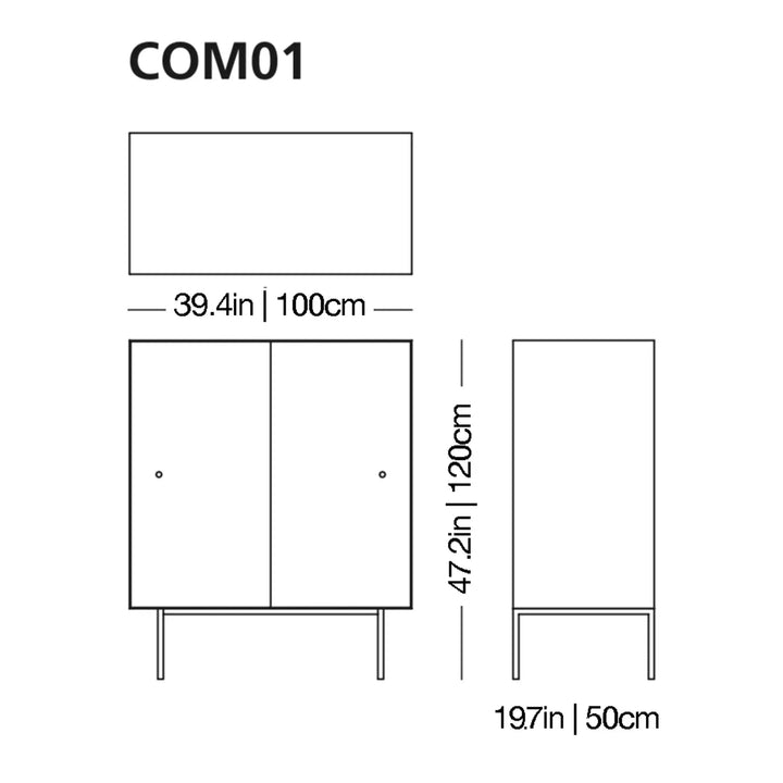 Commodore Glass Storage Unit Cabinets & Storage Glas Italia