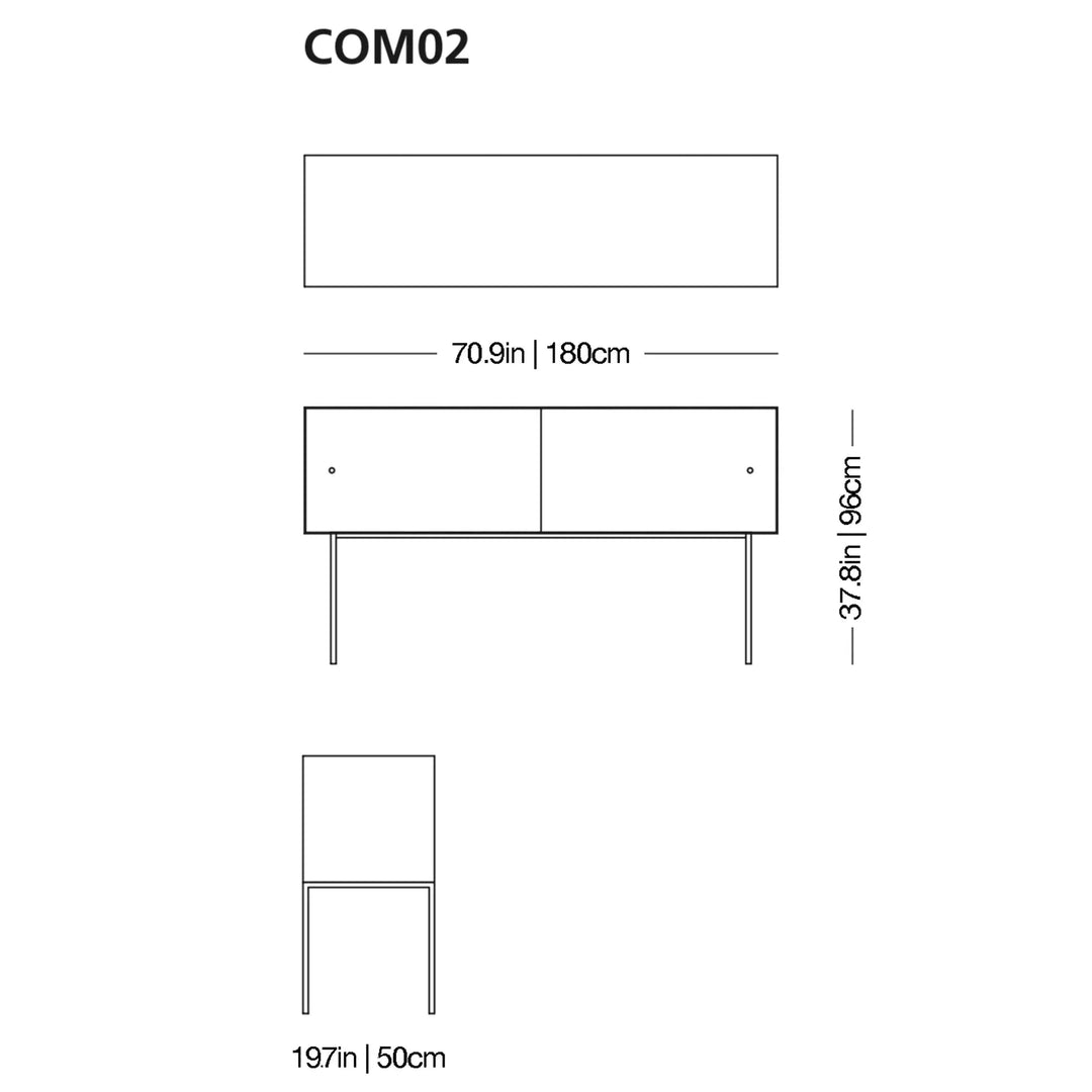 Commodore Glass Storage Unit Cabinets & Storage Glas Italia