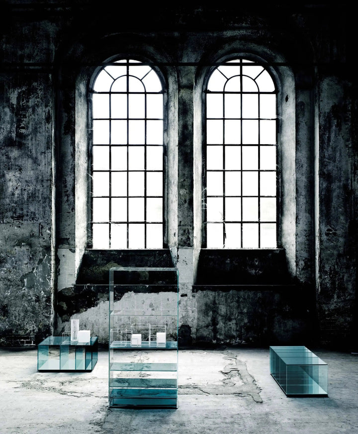 Deep Sea - Glass Bookcase - Floor Model Sag Harbor Bookcases & Standing Shelves Glas Italia