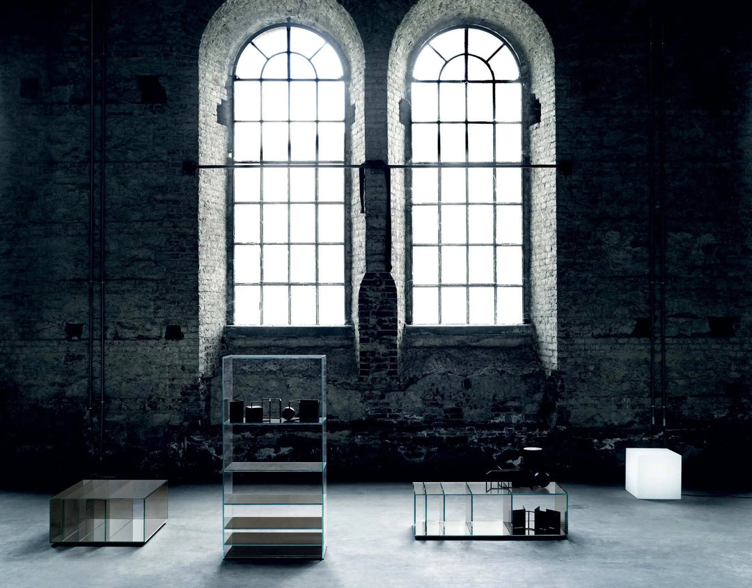 Deep Sea - Glass Bookcase - Floor Model Sag Harbor Bookcases & Standing Shelves Glas Italia