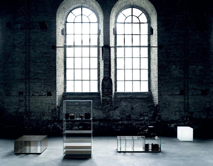 Deep Sea - Glass Bookcase - Floor Model Sag Harbor Bookcases & Standing Shelves Glas Italia