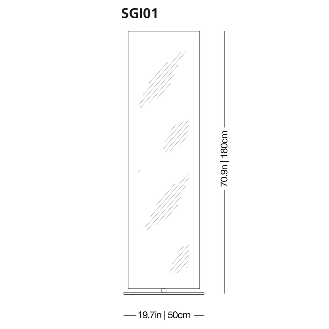Giano Mirror Floor Mirrors Glas Italia