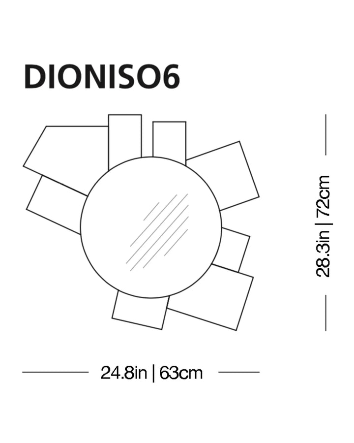 Gli Specchi di Dioniso Mirror Wall Mirrors Glas Italia