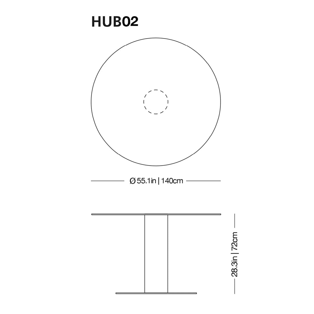 Hub High Glass Table Tables Glas Italia