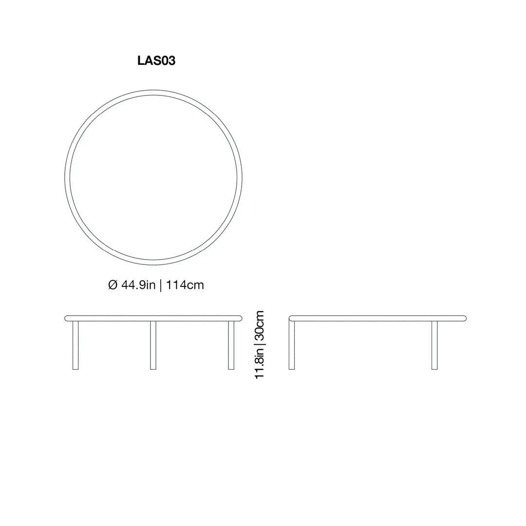 L.A. Sunset Low Glass Table Tables Glas Italia