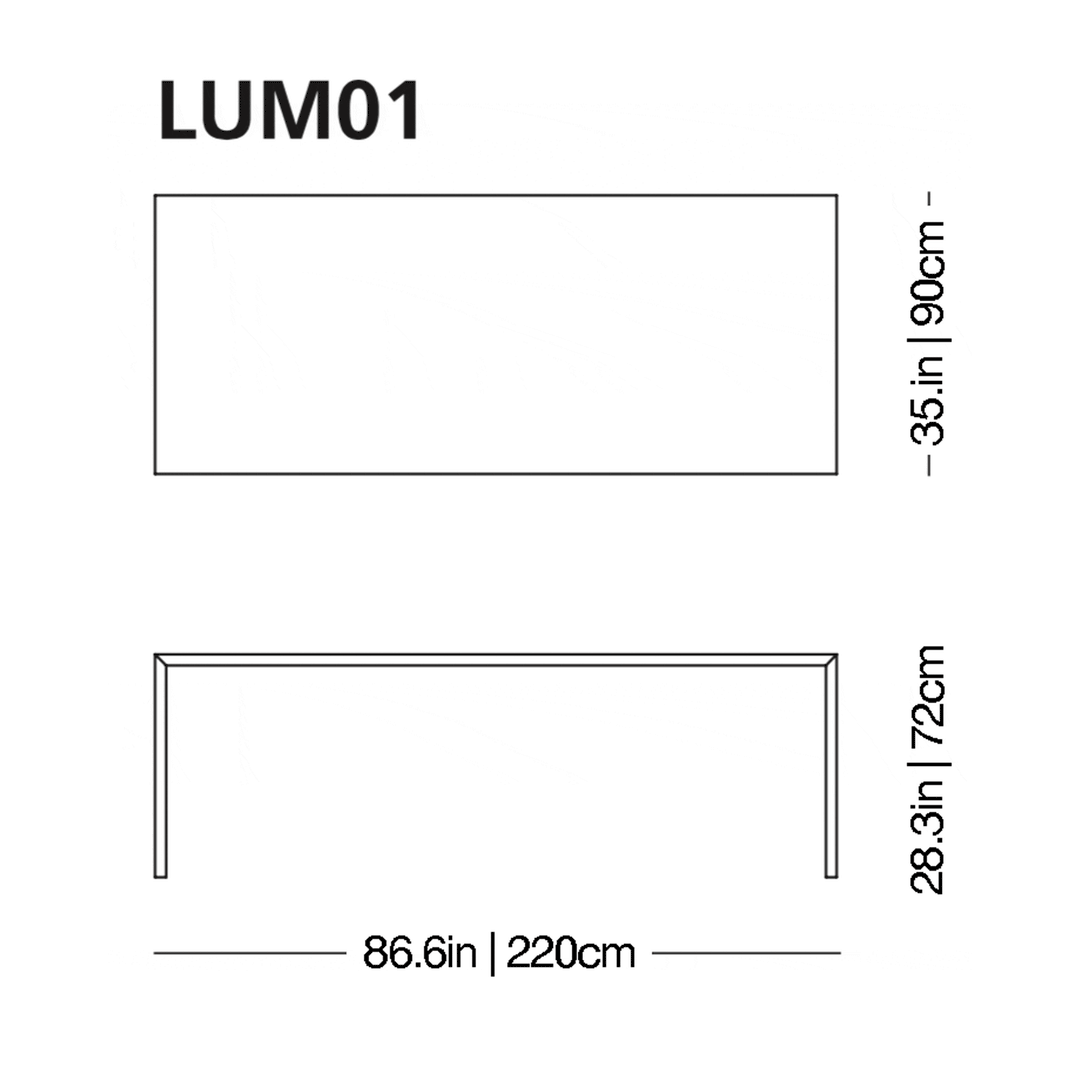Luminous High Glass Table Tables Glas Italia