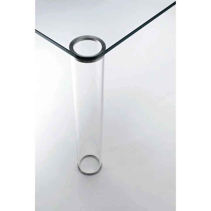 Pipeline High Glass Table Desks Glas Italia