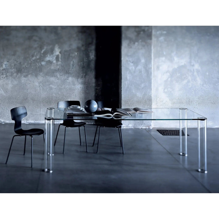 Pipeline High Glass Table Desks Glas Italia