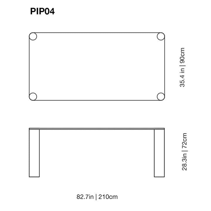 Pipeline High Glass Table Desks Glas Italia