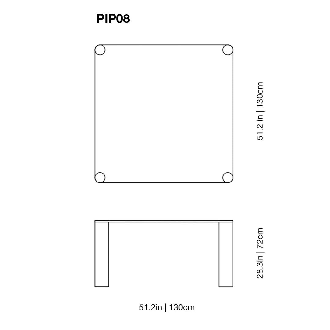 Pipeline High Glass Table Desks Glas Italia