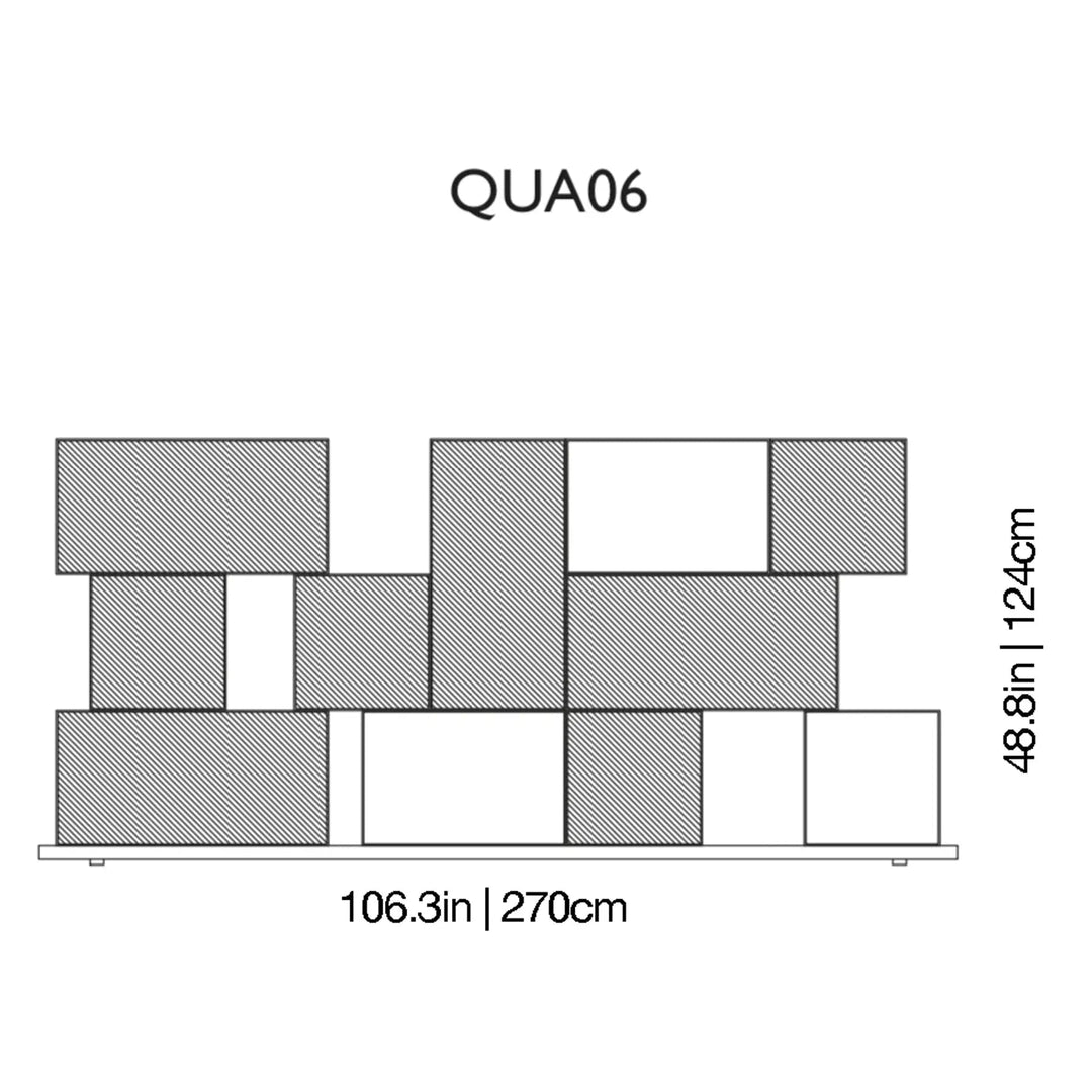 Quantum Glass Bookcase Bookcases & Standing Shelves Glas Italia