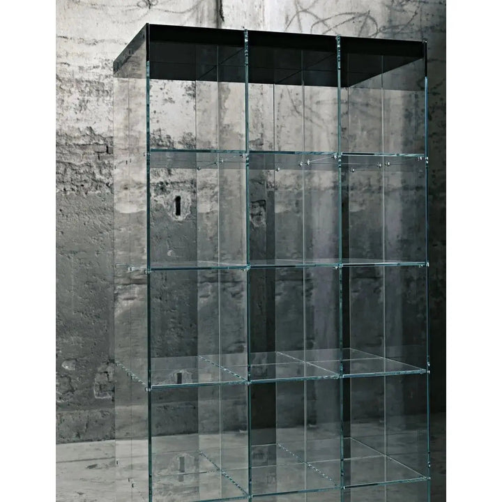 Space Glass Bookcase Bookcases & Standing Shelves Glas Italia