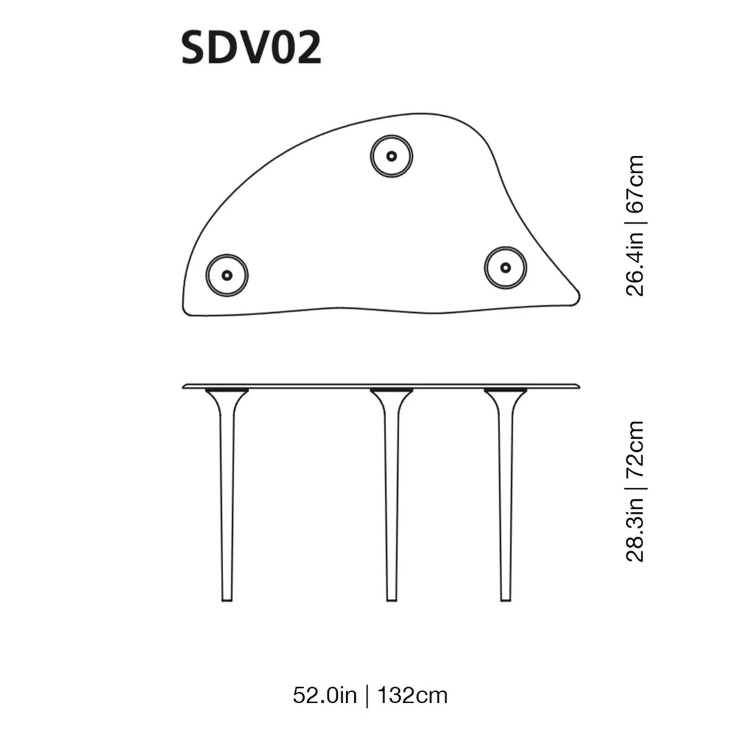 Specchio di Venere Glass Table Tables Glas Italia