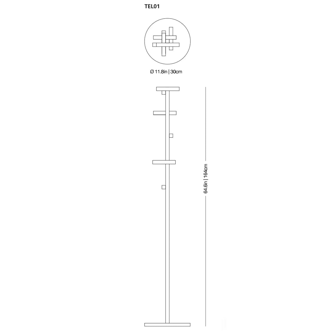Telegrafo Coat Stand Coat & Hat Racks Glas Italia