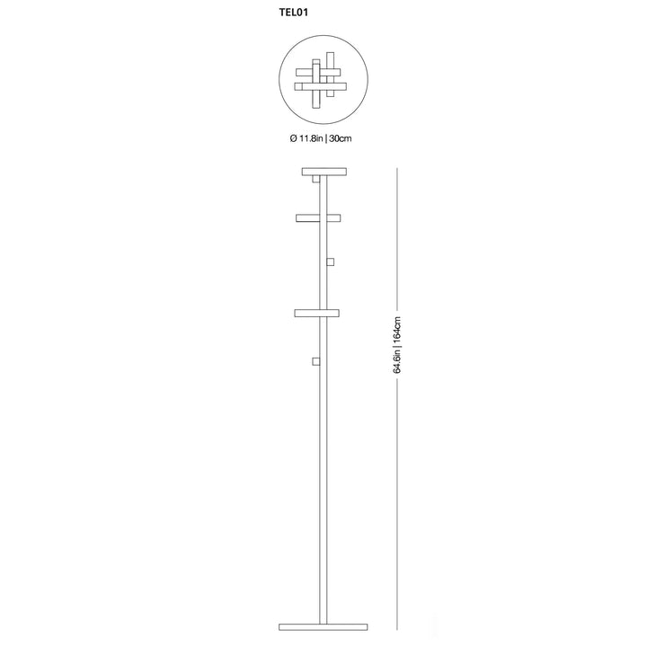 Telegrafo Coat Stand Coat & Hat Racks Glas Italia