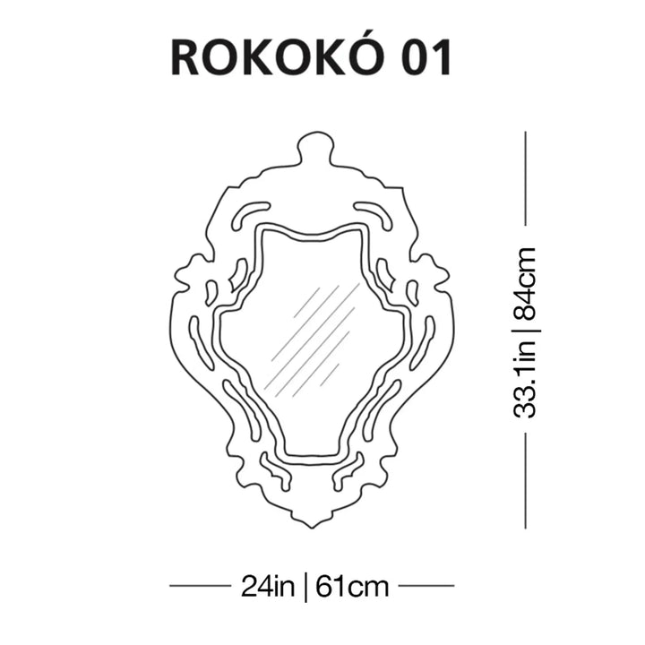Rokokó Mirror Wall Mirrors Glas Italia