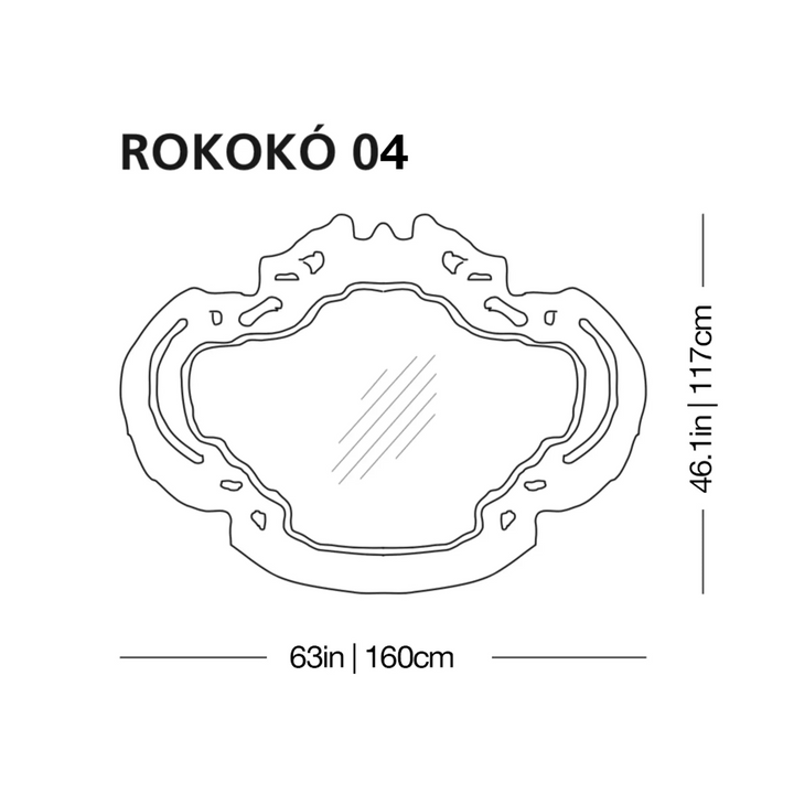 Rokokó Mirror Wall Mirrors Glas Italia