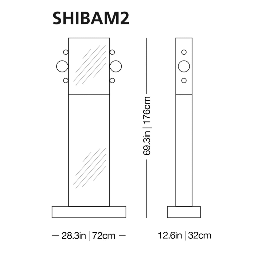 Shibam 2 Mirror Floor Mirrors Glas Italia