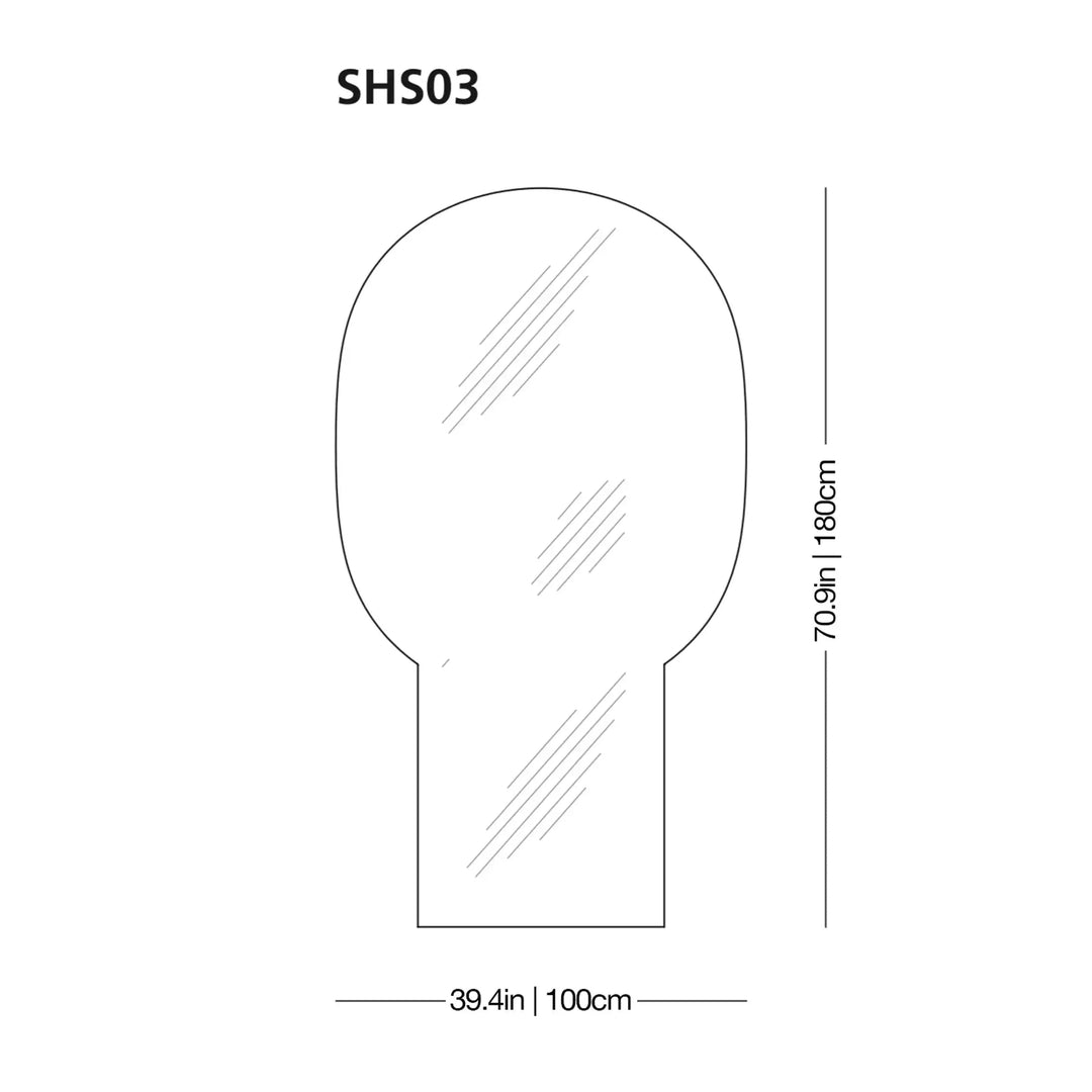 Shimmer - Mirror Floor Mirrors Glas Italia