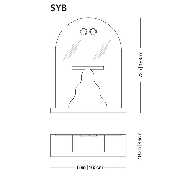 Sybilla Mirror Wall Mirrors Glas Italia