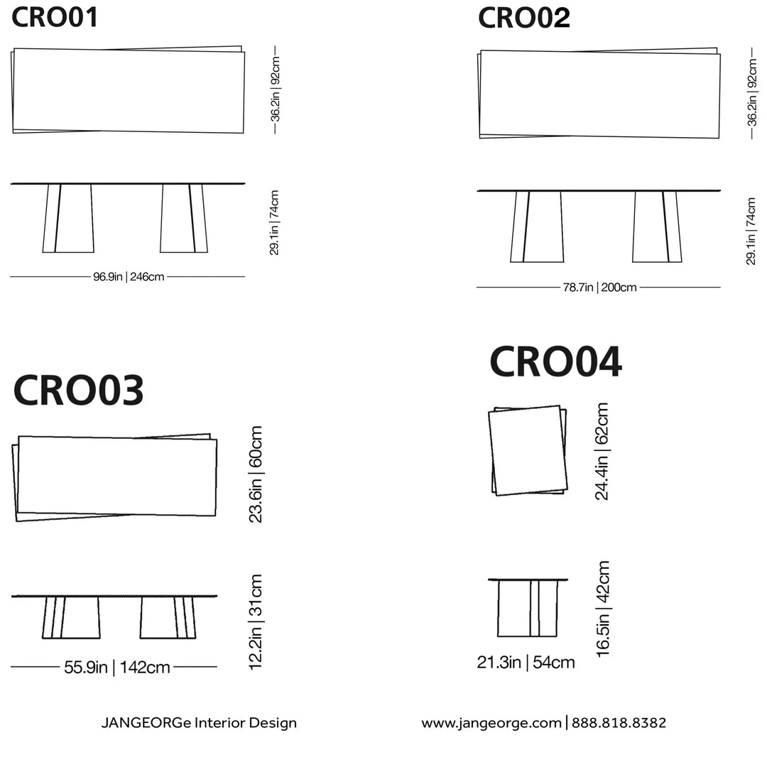 Crossing Glass Table Tables Glas Italia