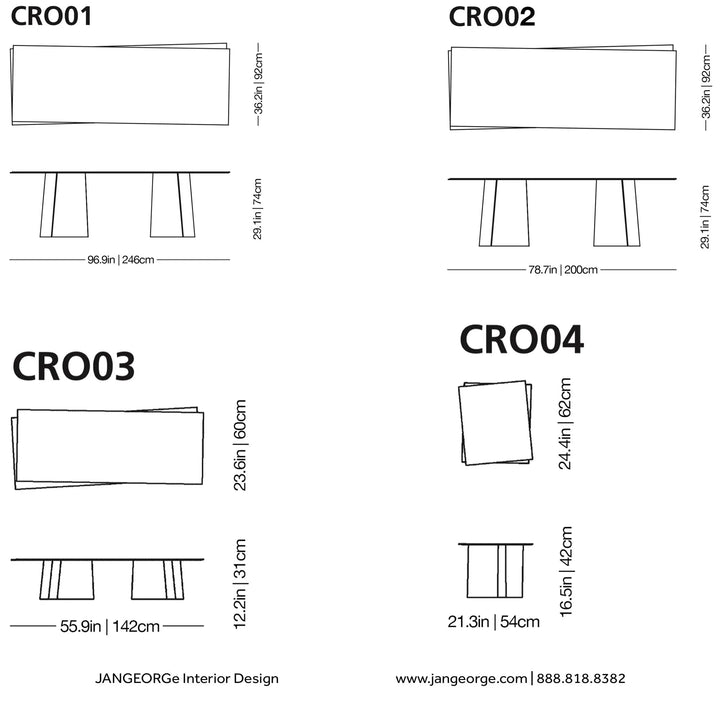 Crossing Glass Table Tables Glas Italia