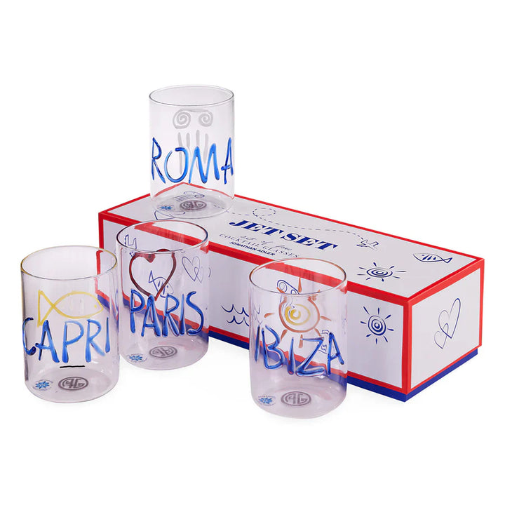Jet Set Glassware Set Jonathan Adler