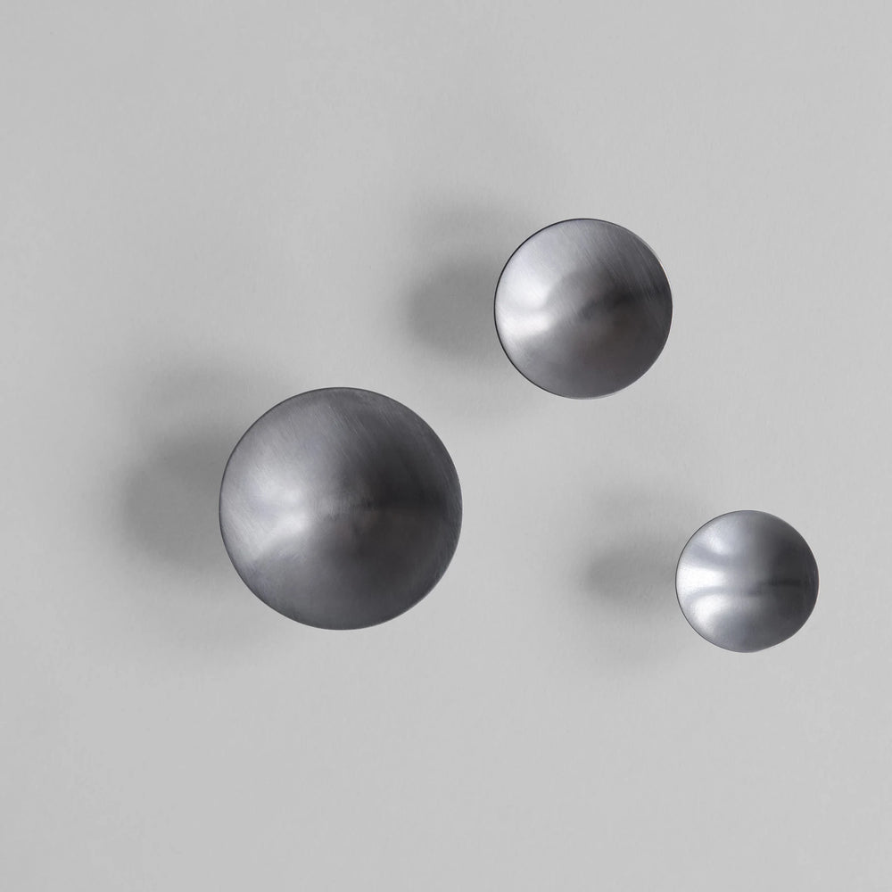 HiHat Knobs, Mini - Brushed Steel Knobs 101 Copenhagen   