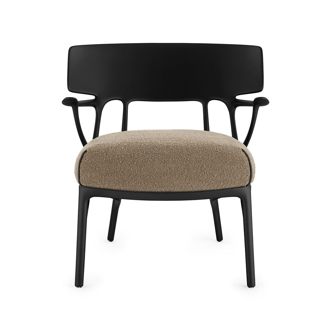 A.I. Lounge Chair Chairs Kartell Black / Dove Grey Boucle Riccio