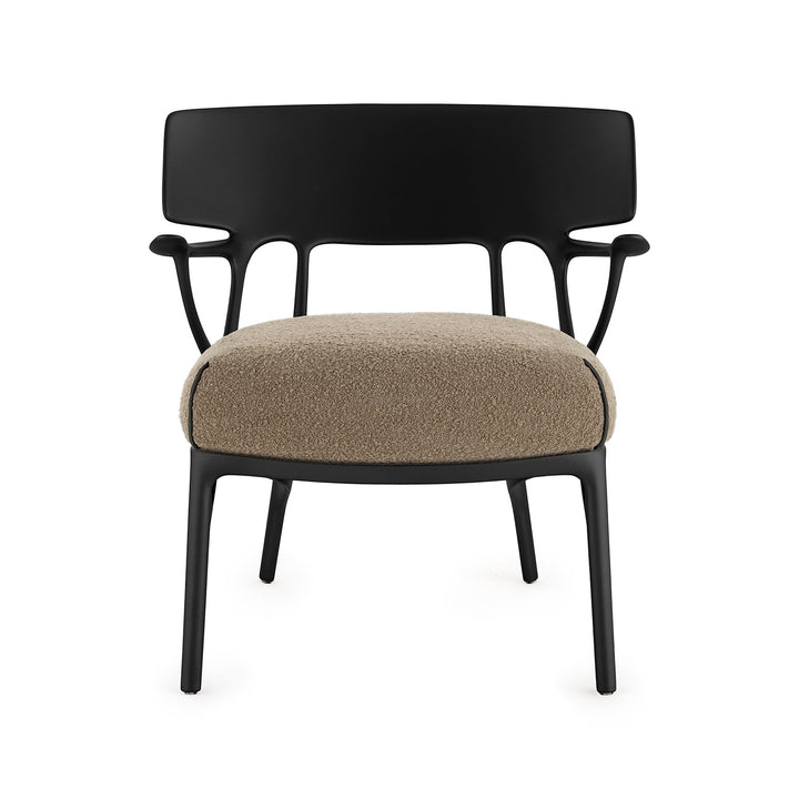 A.I. Lounge Chair Chairs Kartell Black / Dove Grey Boucle Riccio